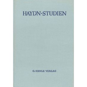 Haydn-Studien Einb.-Decke 1 : Haydn Studies Cover 1
