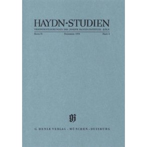 Haydn-Studien Bd. 2 Heft 4 : Haydn Studies Vol. 2 No. 4