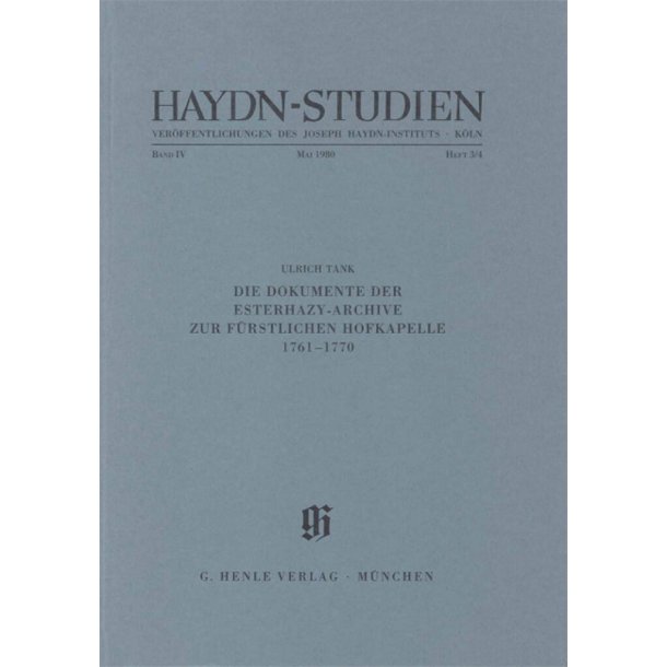 Haydn-Studien Bd. 4 Heft 3/4 : Haydn Studies Vol.4 No. 3/4