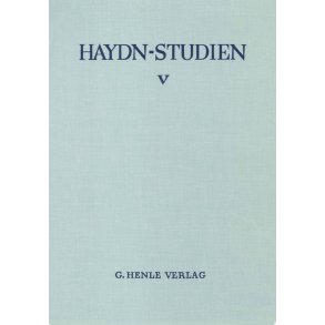 Haydn-Studien Einb.-Decke 5 : Haydn Studies Cover 5