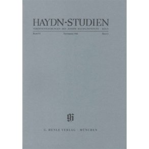 Haydn-Studien Bd. 6 Heft 2 : Haydn Studies Vol. 6 No. 2