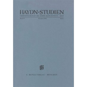 Haydn-Studien Bd. 6 Heft 4 : Haydn Studies Vol. 6 No. 4