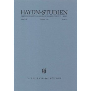 Haydn-Studien Bd.7 Heft 3/4 : Haydn Studies Vol.7 No. 3/4
