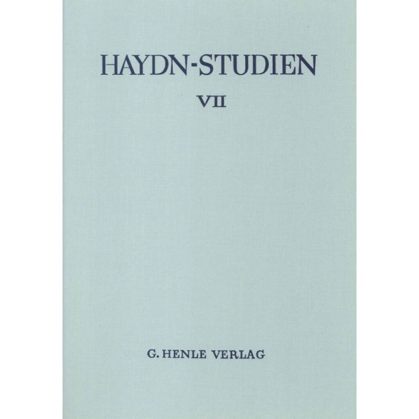 Haydn-Studien Einb.-Decke 7 : Haydn Studies Cover 7
