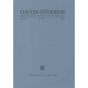 Haydn-Studien Bd. 8 Heft 1 : Haydn Studies Vol. 8 No. 1