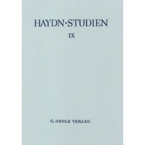Haydn Studien Einb.-Decke 9 : Haydn Studies Cover 9