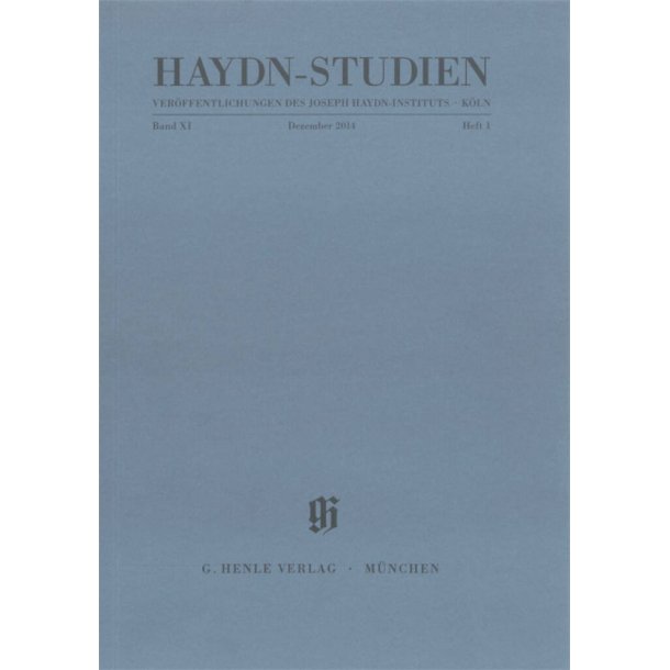 Haydn-Studies Vol. 11 No. 1