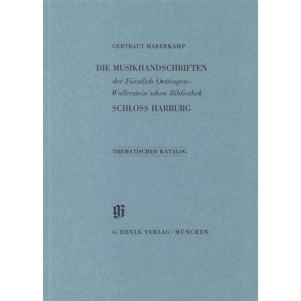KBM 3 F&uuml;rstlich Oettingen-Wallerstein'sche : Catalogues of Music Collections in Bavaria