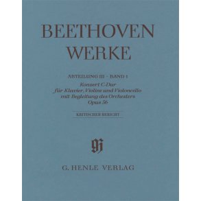 Concerto C major op. 56 : for Piano, Violin, Violoncello and Orchestra