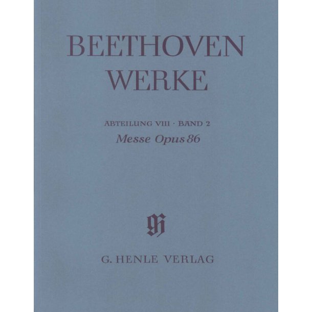 Mass C major op. 86 : Missa C major op. 86