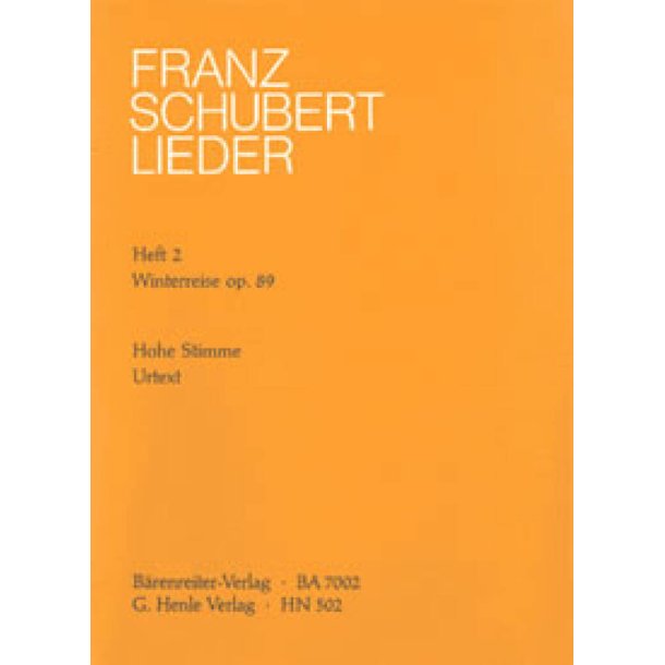 Winterreise Opus 89 High Voice