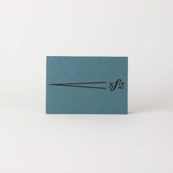 Greeting Card - Dynamic markings : Embossed, folded card on Henle paper with blank page insert and envelope