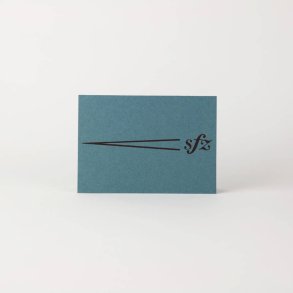 Greeting Card - Dynamic markings : Embossed, folded card on Henle paper with blank page insert and envelope