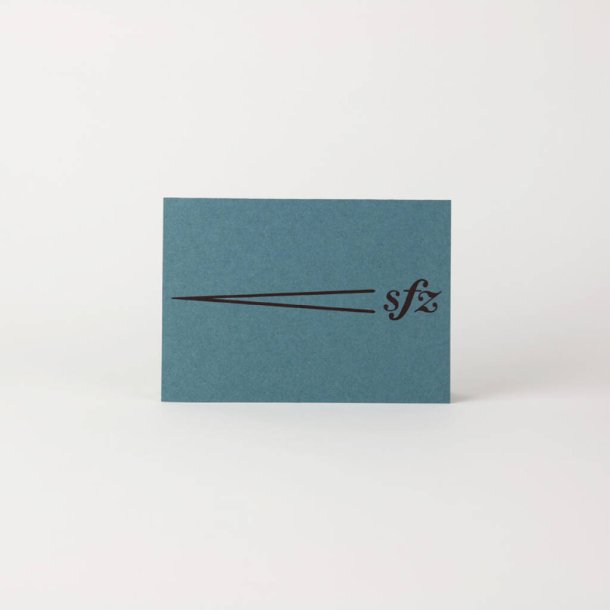 Greeting Card - Dynamic markings : Embossed, folded card on Henle paper with blank page insert and envelope