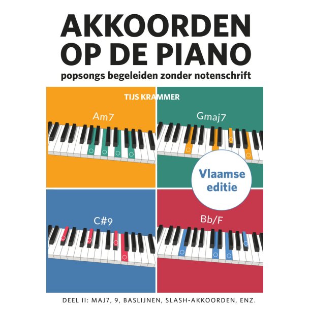 Akkoorden op de piano, deel 2 (Vlaamse editie) : Popsongs begeleiden zonder notenschrift