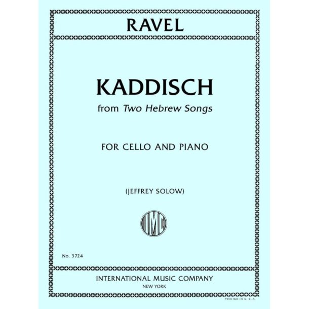 Kaddisch : From Two Hebrew Songs