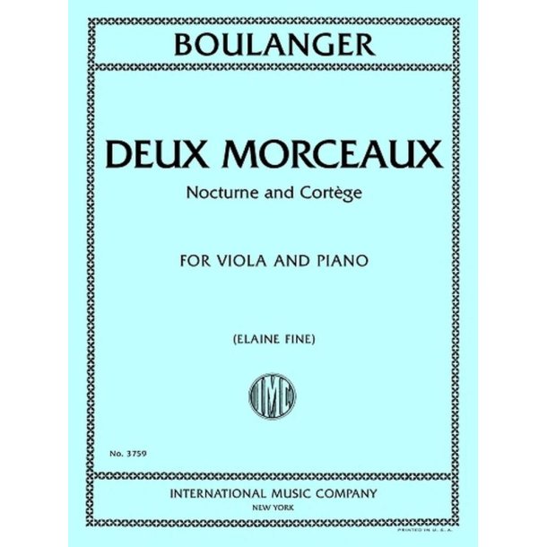 Deux Morceaux : Nocturne and Cortege