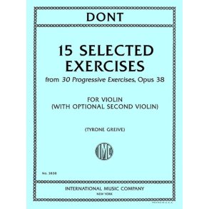 15 Selected Exercises : From 30 Progressive Exercises Opus 38
