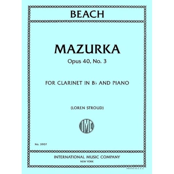 Mazurka Opus 40 No. 3