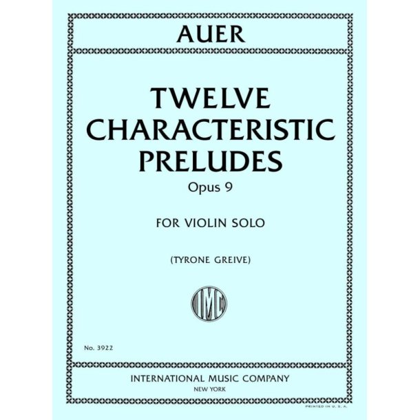 Twelve Characteristic Preludes : Opus 9
