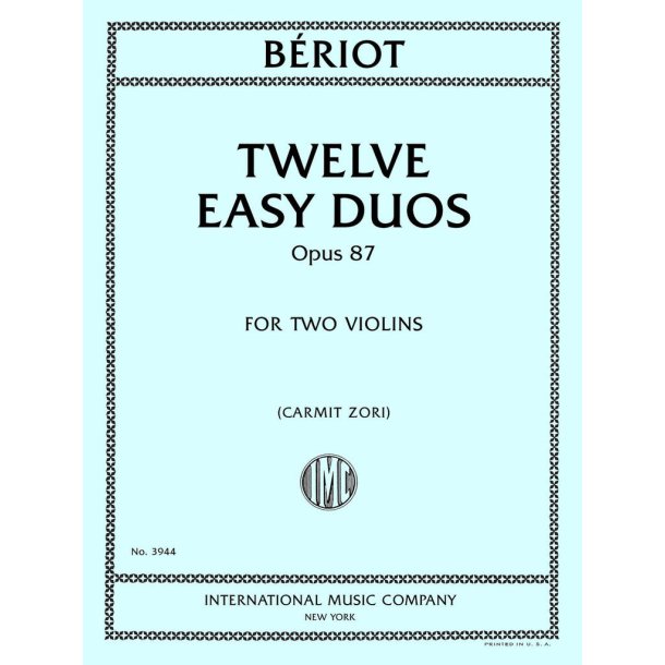 Twelve Easy Duos, Opus 87