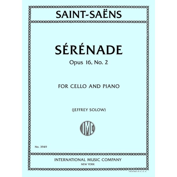 S&eacute;r&eacute;nade, Opus 16, No. 2