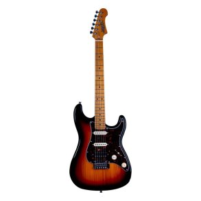 JS400 Electric Guitar from Jet Guitars  - Sunburst : Roasted Maple Fretboard