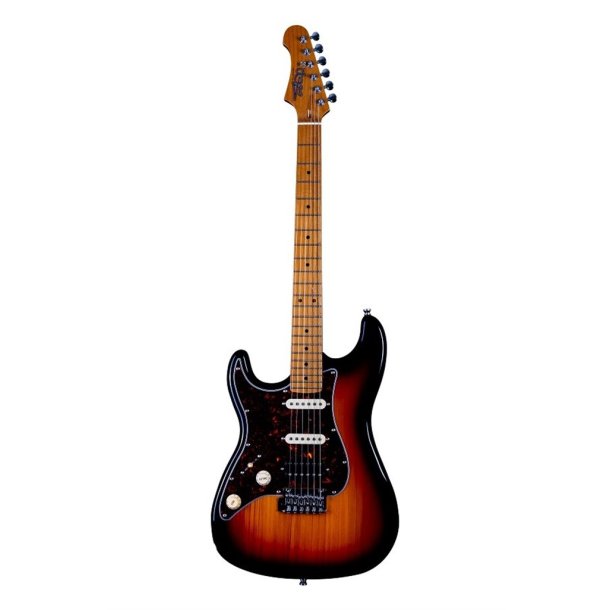 JS400 Elektrisk Guitar fra Jet Guitars - Sunburst (Left Handed) : Roasted Maple Fretboard