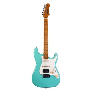 JS400 Electric Guitar from Jet Guitars  - Green : Roasted Maple Fretboard