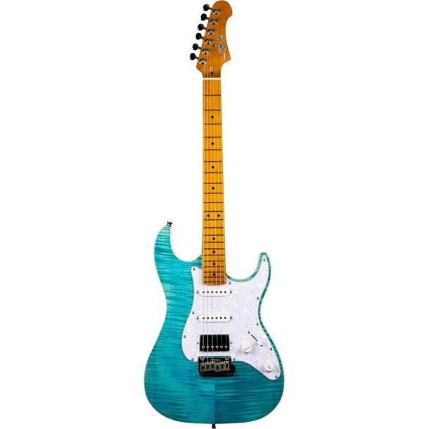 JS450 Electric Guitar - Ocean Blue (Flamed Top)