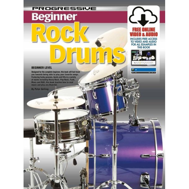Progressive Beginner Rock Drums : With Poster