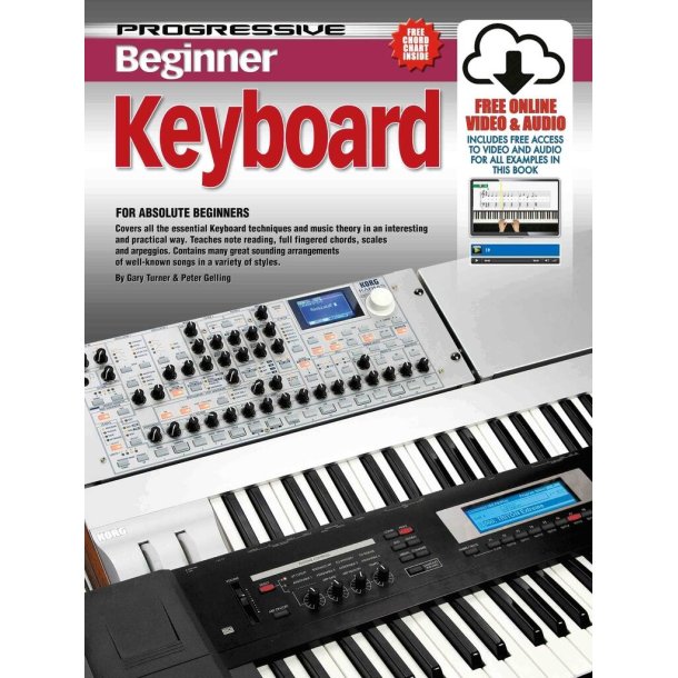 Progressive Beginner Keyboard : med plakat