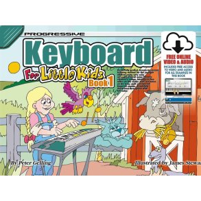 Progressive Keyboard for Little Kids - Book 1 : With Poster & Keyboard Stickers