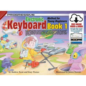 Progressive Keyboard Method for Young Beginners 1 : With Poster & Keyboard Stickers