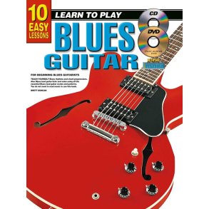 10 Easy Lessons - Learn To Play Blues Guitar : With Poster