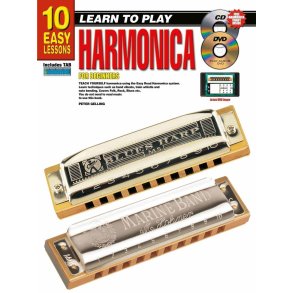 10 Easy Lessons - Learn To Play Harmonica : With Poster