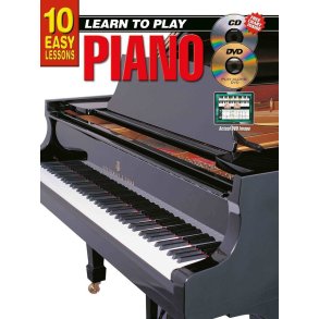 10 Easy Lessons - Learn To Play Piano : With Poster