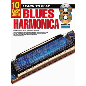 10 Easy Lessons - Learn To Play Blues Harmonica : With Poster