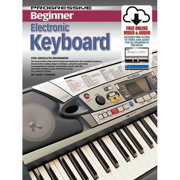 Progressive Beginner Electronic Keyboard : med plakat