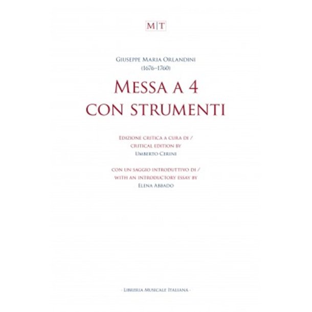Messa a 4 con strumenti : Musica/Toscana