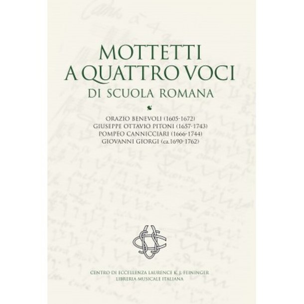 Mottetti a quattro voci di Scuola Romana