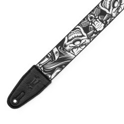 Poly Tattoo Series Guitar Strap - Clowns