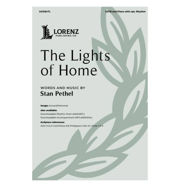 The Lights of Home : SATB and Piano with opt. Rhythm