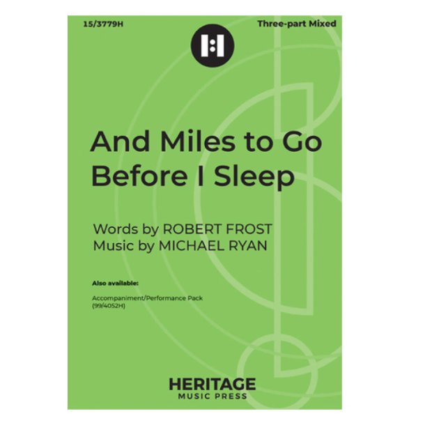 And Miles to Go Before I Sleep