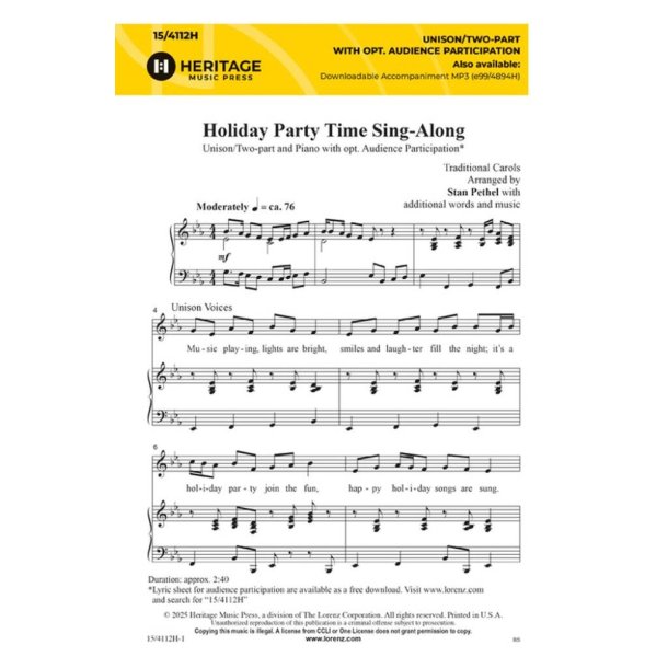 Holiday Party Time Sing-Along