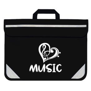 Duo Music Bag - Heart (Black)