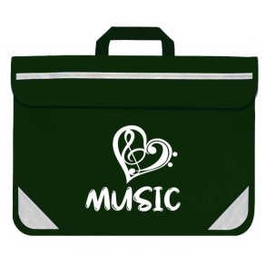 Duo Music Bag - Heart (Green)