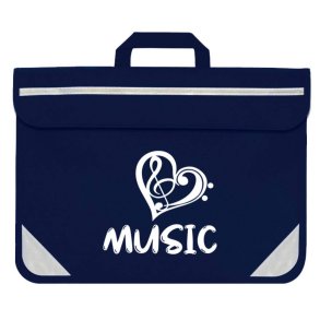 Duo Music Bag - Heart (Navy)