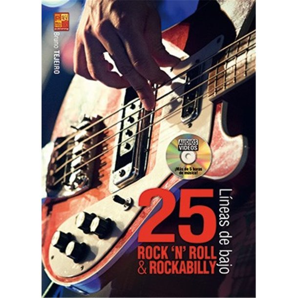25 l&iacute;neas de bajo rock 'n' roll y rockabilly