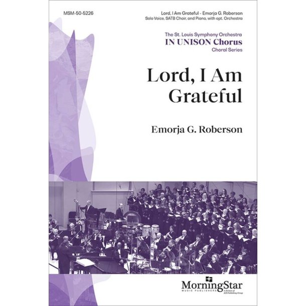 Lord, I Am Grateful : Choral Score